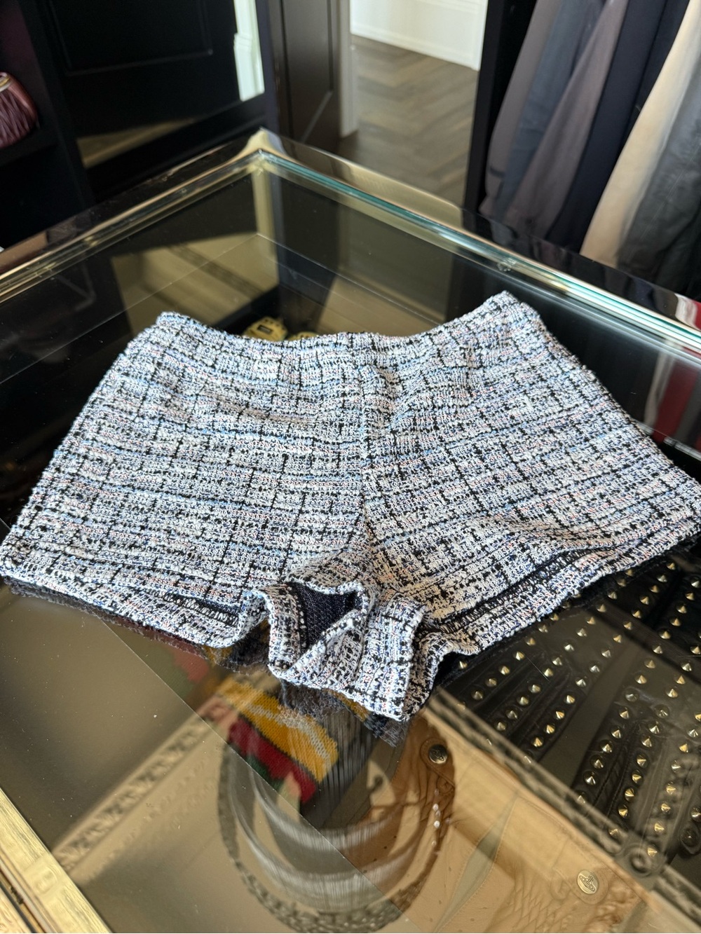 Sweet Chilling Tweed Mini Shorts